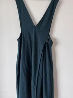 マタニティ服　a.i.n. ダークグリーン Vネック サロペット M