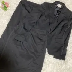レディース スーツ ジャケット スカート パンツ 3点セット ブラック