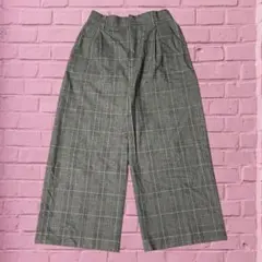 00's vintage 【SALE】 グレー系 チェック柄 ワイドパンツ