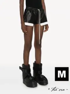 Rick Owens レディース レザー ドローストリング ショートパンツ S