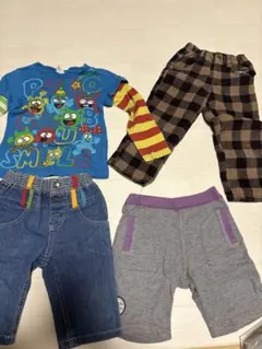 子供用Tシャツとショートパンツセット