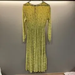 LOWRYS FARM イエローフラワープリントワンピース M