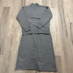 ITS'DEMO グレー セーター スカートセットアップ