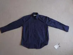 URBAN RESEARCH ROSSO ストライプシャツ ネイビー Lのサムネイル