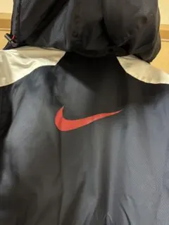 Nike ベンチコート 紺色・白　M