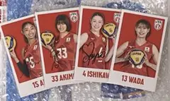 バレーボール女子日本代表ガチャ 第5弾ステッカーセット 和田 石川 宮部 秋本