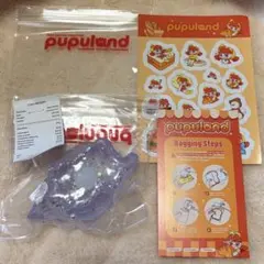 pupuland スクイーズ 貝殻 真珠 パープル