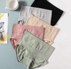 新品レディース純綿美形ショーツ深ばきハイウエストお腹まで包む4枚セット