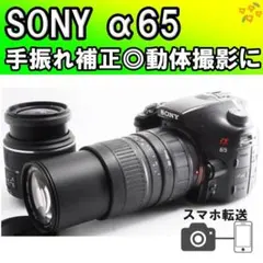 手振れ補正◎2430万画素✨SONY α65 ✨一眼レフカメラ　スマホ転送のサムネイル
