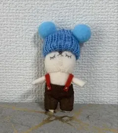 ハンドメイド フェルト マスコット ぬいぐるみ ニット帽