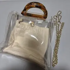 WEGO 巾着付き 2way ショルダー ハンドバッグ　24時間以内発送