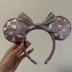 ディズニー ハート型スパンコールカチューシャ