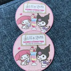 【サンリオキャラクターズ】マイメロディ　クロミ　コースター　2枚セット