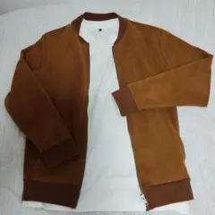 茶色スエード調 MA1タイプ