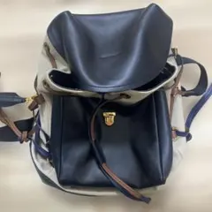 MARNI ネイビー ベージュ バックパックのサムネイル