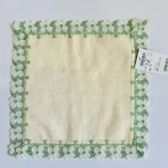 近沢レース♡シーズンタオルハンカチ　 花水木(クリーム) ハナミズキ