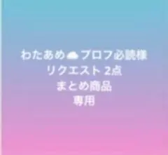 わたあめ☁️️プロフ必読様 リクエスト 2点 まとめ商品