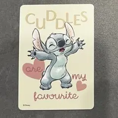 ディズニーストア　じゃんけんお楽しみ限定カード　スティッチ