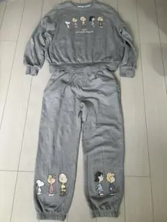 ジェラピケ　PEANUTS グレー ルームウェア ONE SIZE