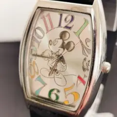 【稼働中】ディズニー ミッキーマウス トノー型 レディース 3針 腕時計 T&G