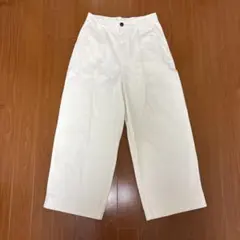 ホワイト ワイドパンツ