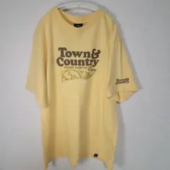 Town & Country Tシャツ イエロー Mサイズ シングルステッチのサムネイル
