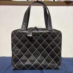 CHANEL ワイルドステッチ ハンドバッグ ブラック　シャネルのサムネイル