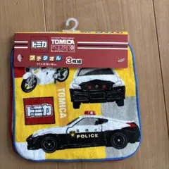 トミカ プチタオル 3枚組 約16×16cmのサムネイル