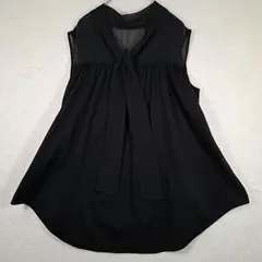 FENNEL リボン付き 長袖ブラウス ブラック 9号 - メルカリ