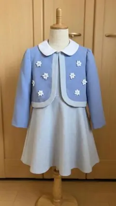 【美品】フォーマルワンピースセット 120cm 女の子 靴18cm付き