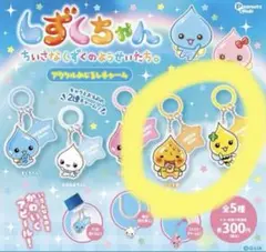 しずくちゃん　アクリルめじるしチャーム　アセオ君、ハニーちゃんセット