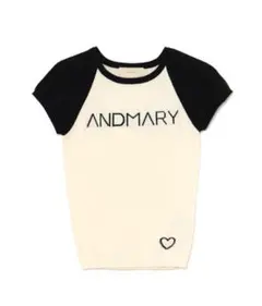 ANDMARY Mary logo knit tops ivory - メルカリ