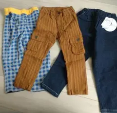 長ズボン3点セット（青・濃紺・茶色）