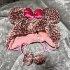 ディズニー　ファンキャップ　ミニー　平成　レア　豹柄　ヒョウ柄