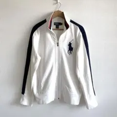 90s vintage ポロバイラルフローレン　厚手スウェットトラックジャケット