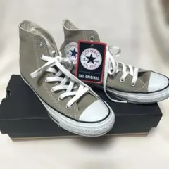 極美品 コンバース オールスター 24.5cm ベージュ キャンバス ハイカット