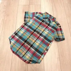 ラルフローレン☆チェック柄 半袖シャツ 130