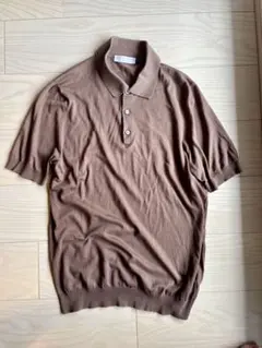 FILIPPO DE LAURENTIIS 18G ニットポロ　ブラウン　46のサムネイル