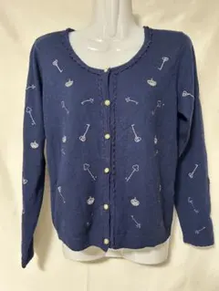 axes femme 鍵デザイン長袖カーディガン