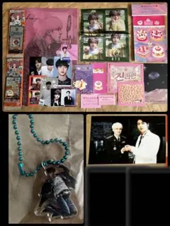 BTS ジン JIN センイルグッズ メガネクロス クリアファイル 한국제작자님