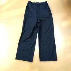 GUワイドパンツ　ブラック