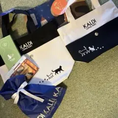 新品　カルディ　ネコの日バッグ　プレミアム　ティートレイ　カレンダー2025年