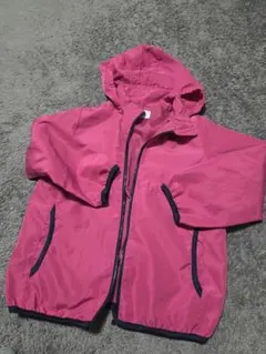 ピンク ウィンドブレーカー ジッパー付き