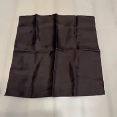 ダークブラウン シルク ポケットチーフ