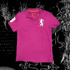 Ralph Lauren ビックポニー風 ポロシャツ パープルピンク M