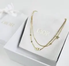Dior ディオール ゴールド 2連ネックレス DIOR✩