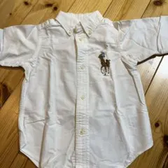 Ralph Lauren 長袖ポロシャツ 2T ホワイト