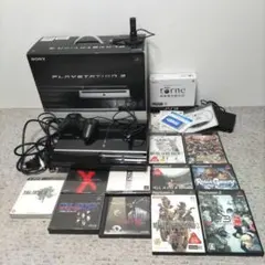 プレステ3 PS3 本体 60GB CECHA00 初期型 PS1.2.3ソフト