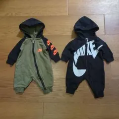 Nike フード付きロンパース カバーオール　2点セット