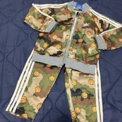 値下げ　アディダス　ジャージ　上下　セットアップ　90 バスケットボール　迷彩